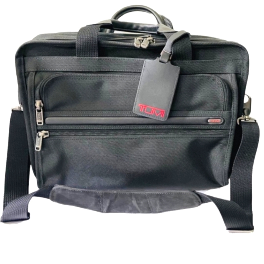 Tumi Laptop Computer Work Messenger Bag Black